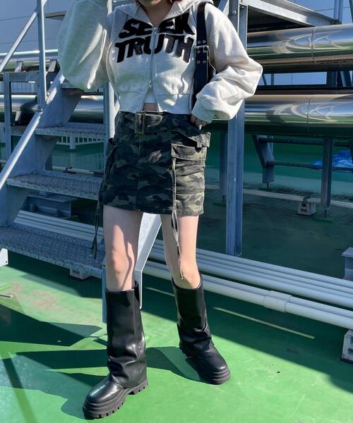 WEGO(ウィゴー)の「WEGO/ロゴZIPショートパーカー(パーカー・レディース・その他1/杢グレー・FREE)」の14枚目の写真