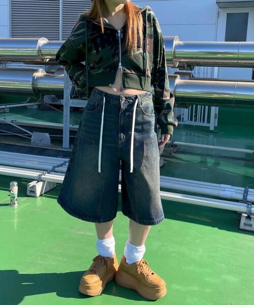 WEGO(ウィゴー)の「WEGO/ロゴZIPショートパーカー(パーカー・レディース・その他1/杢グレー・FREE)」の10枚目の写真