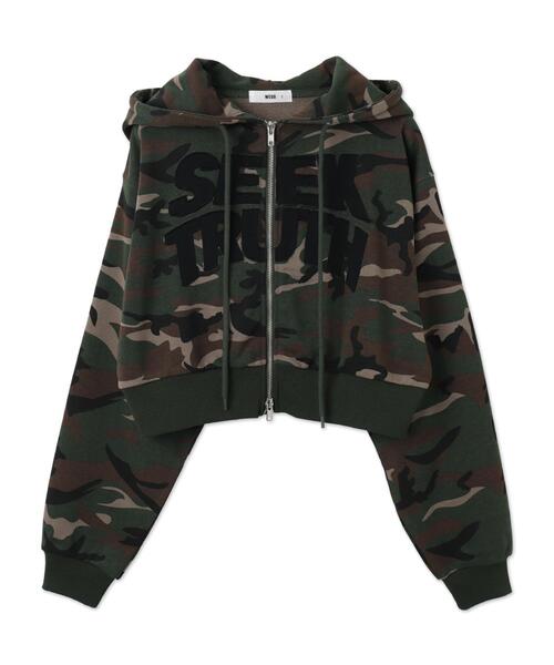 WEGO(ウィゴー)の「WEGO/ロゴZIPショートパーカー(パーカー・レディース・その他1/杢グレー・FREE)」の7枚目の写真