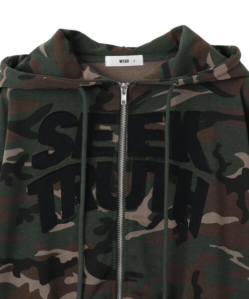WEGO(ウィゴー)の「WEGO/ロゴZIPショートパーカー(パーカー・レディース・その他1/杢グレー・FREE)」の6枚目の写真