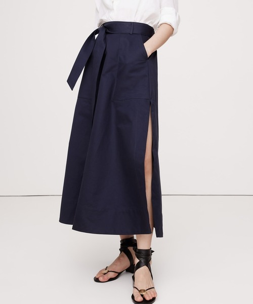 【24AW】リブ編み コットン スカート ◆プラダ◆人気 グリーン（緑）系 PRADA(プラダ) スカート(レディース) - 海外