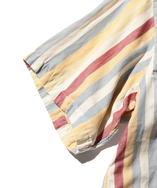 BEAMS PLUS（ビームスプラス）の「ダブルガーゼ マルチストライプ ボタンダウン シャツ クラシック フィット（シャツ/ブラウス・メンズ・ベージュ/ブラウン・M/L/S）」の15枚目の写真