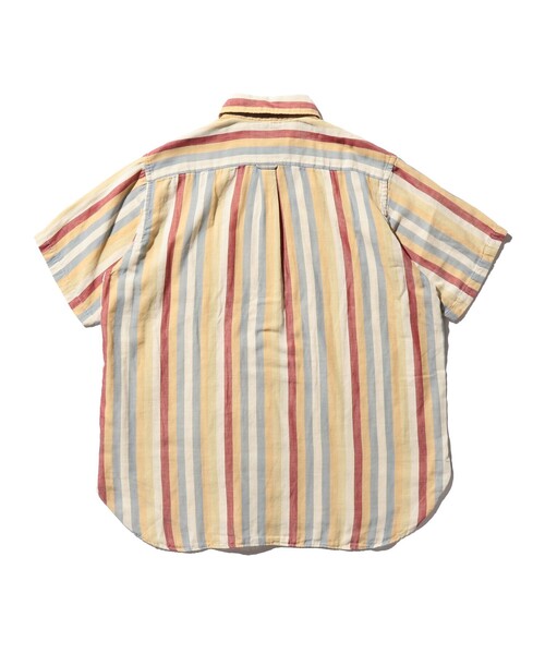 BEAMS PLUS（ビームスプラス）の「ダブルガーゼ マルチストライプ ボタンダウン シャツ クラシック フィット（シャツ/ブラウス・メンズ・ベージュ/ブラウン・M/L/S）」の18枚目の写真