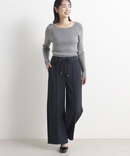 FOUND GOOD（ファウンドグッド）の「ピンタックイージーパンツ（その他パンツ・レディース・グリーン系8/ブラウン系5/アイボリー/ブラック/グレー系8/ネイビー・M/S/L）」の6枚目の写真