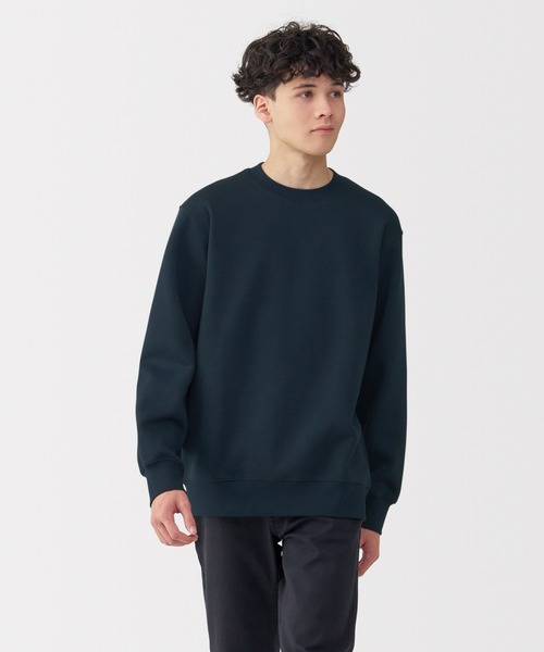 無印良品（ムジルシリョウヒン）の「紳士　スウェットシャツ（スウェット・メンズ・グレー/ブラック/アイボリー/スモーキーグリーン系/ネイビー/オレンジ系・S/M/L/XL）」の5枚目の写真