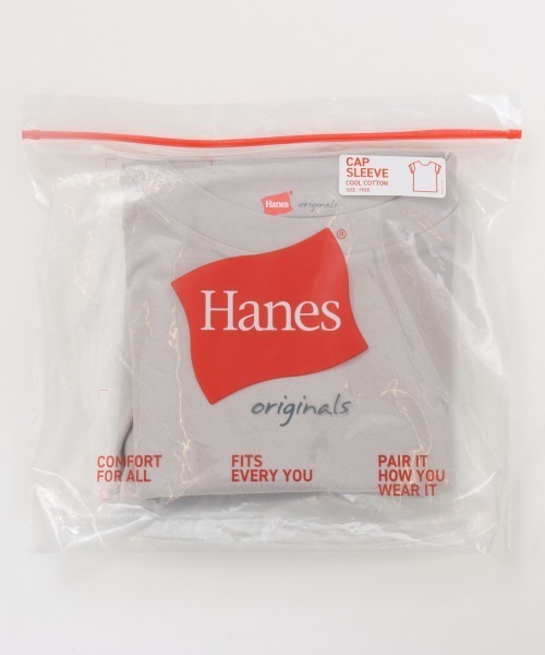 HANES（ヘインズ）の「【HANES/ヘインズ】CAP SLEEVE（Tシャツ/カットソー・レディース・ホワイト・F）」の9枚目の写真