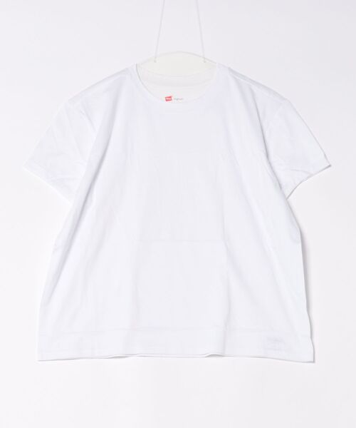 HANES（ヘインズ）の「【HANES/ヘインズ】CAP SLEEVE（Tシャツ/カットソー・レディース・ホワイト・F）」の13枚目の写真