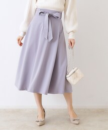 couture brooch | 【きれいめ・美脚効果・通勤】ネオシャンブルラップ風スカート(スカート)