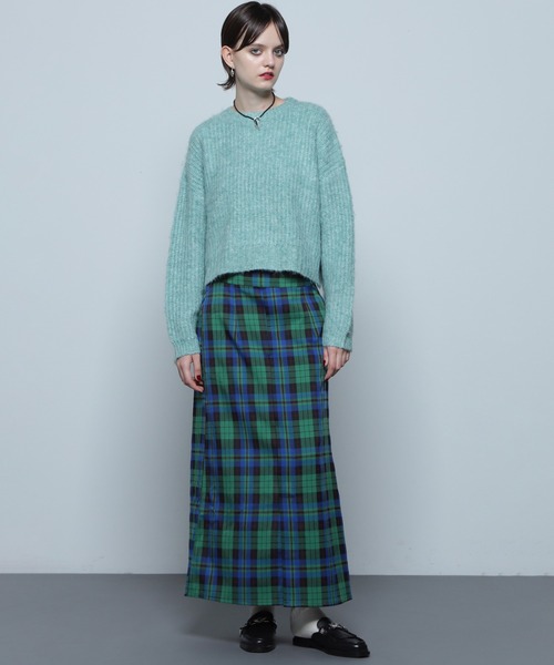 ROSE BUD(ローズバッド)の「クルーネックニットプルオーバー(ニット/セーター・レディース・グリーン/ブラック/ホワイト・ONE SIZE)」の19枚目の写真