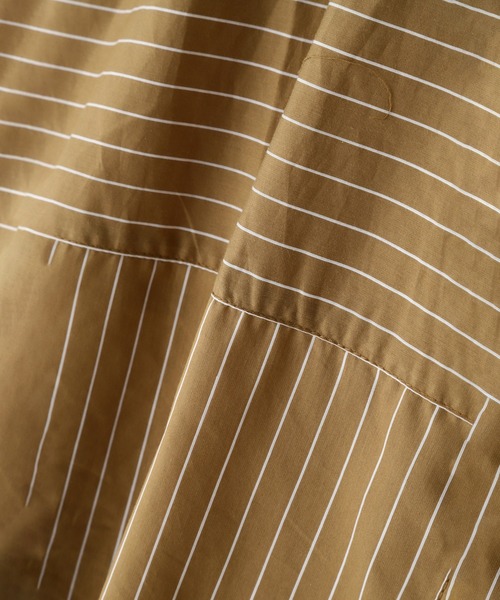 ROSE BUD（ローズバッド）の「(OKIRAKU×ROSEBUD)ストライプパネル フリンジエンブロイダリー チュニックシャツ（シャツ/ブラウス・レディース・ブルー/ベージュ・ONE SIZE）」の11枚目の写真