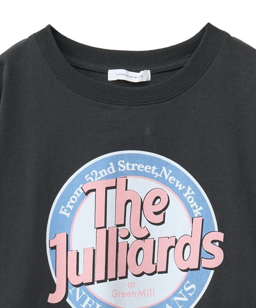 AMERICAN HOLIC(アメリカンホリック)の「サークルロゴプリントロングTシャツ(Tシャツ/カットソー・レディース・チャコールグレー/ホワイト系その他/オフホワイト・M/L)」の18枚目の写真