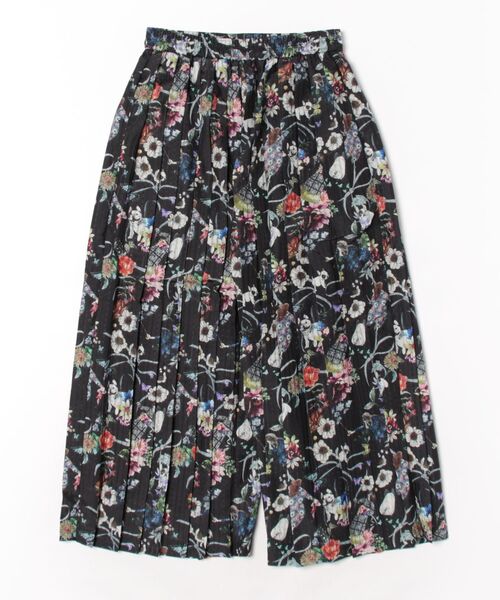 イズスカラー　551203：フレンチブルと女の子柄 シアーチェックパンツ セール】551203：フレンチブルと女の子柄 シアーチェックパンツ