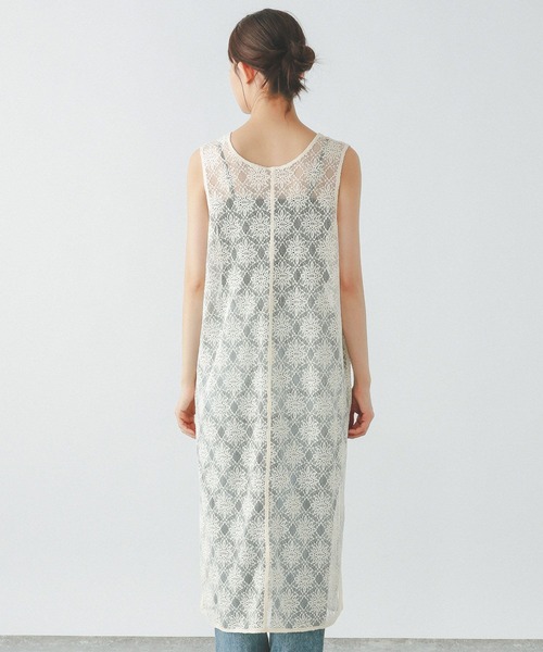 GLOBAL WORK（グローバルワーク）の「2WAYレースワンピース/286005（ワンピース・レディース・アイボリー/ブラック・MEDIUM/LARGE）」の19枚目の写真