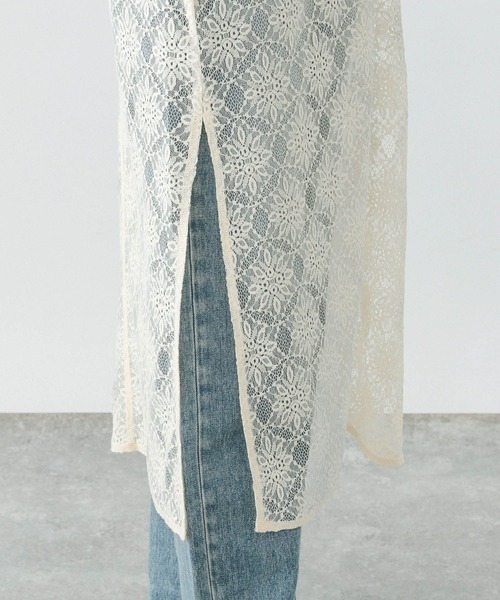 GLOBAL WORK（グローバルワーク）の「2WAYレースワンピース/286005（ワンピース・レディース・アイボリー/ブラック・MEDIUM/LARGE）」の15枚目の写真