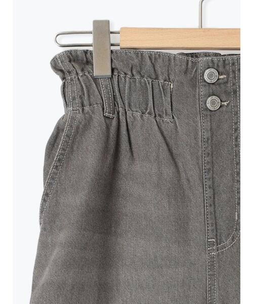 Samansa Mos2 blue(サマンサモスモスブルー)の「【ECO DENIM】ウエストフリルパンツ(その他パンツ・レディース・ブルー/グレー/サックスブルー・F)」の9枚目の写真