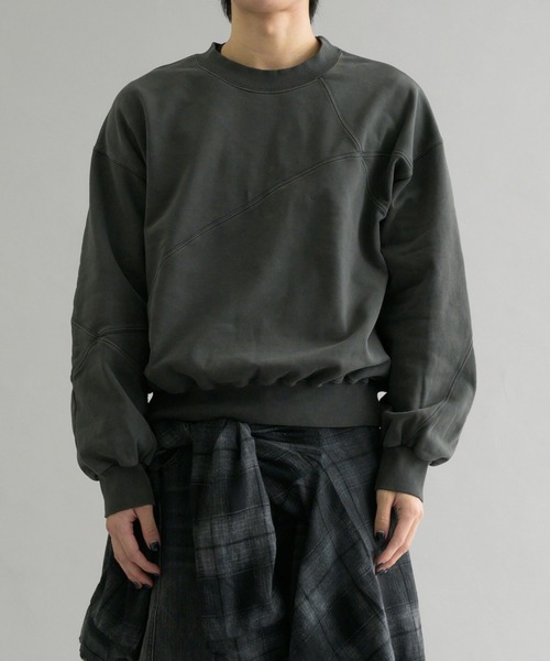 EPNK（イーピーエヌケー）の「【EPNK】Pigment cropped sweat shirt