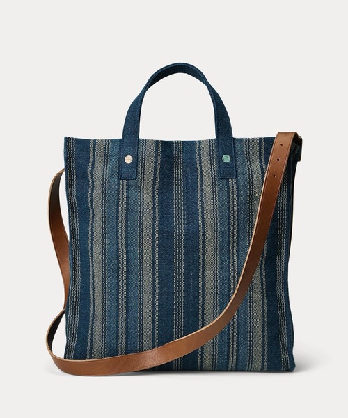 RRL(ダブル アール エル)の「ハンドウーブン インディゴ カーペンター トート(トートバッグ・メンズ・マルチ・ONE)」の8枚目の写真
