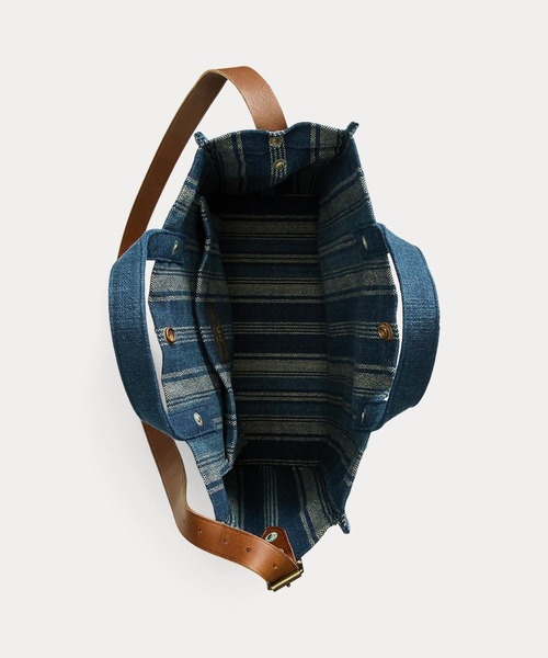RRL(ダブル アール エル)の「ハンドウーブン インディゴ カーペンター トート(トートバッグ・メンズ・マルチ・ONE)」の9枚目の写真