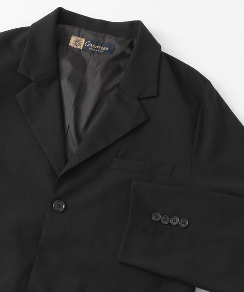 SENSE OF PLACE by URBAN RESEARCH（センスオブプレイスバイアーバンリサーチ）の「『ユニセックス』『セットアップ対応』 CARREMANテーラードジャケット（その他アウター・メンズ・チャコールグレー/ブラック・MEDIUM/LARGE）」の12枚目の写真