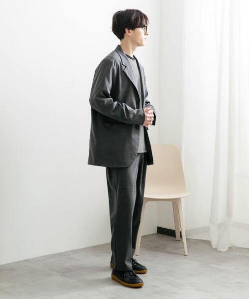 SENSE OF PLACE by URBAN RESEARCH（センスオブプレイスバイアーバンリサーチ）の「『ユニセックス』『セットアップ対応』 CARREMANテーラードジャケット（その他アウター・メンズ・チャコールグレー/ブラック・MEDIUM/LARGE）」の18枚目の写真
