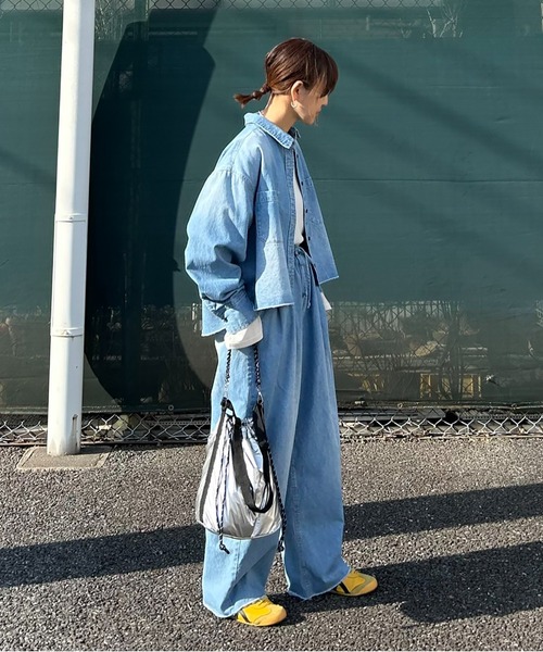 notch.（ノッチ）の「【notch.by KR 】カットオフデニムシャツ（シャツ/ブラウス・レディース・ブルー/ネイビー/ダークネイビー・M）」の14枚目の写真