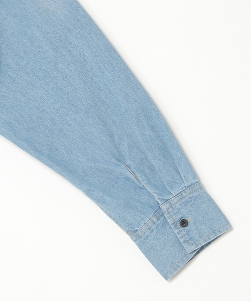 ブラウス シャツ 「notch.by KR 」カットオフデニムシャツ レディース notch.（ファッション） ブラウス シャツ 「notch.by KR