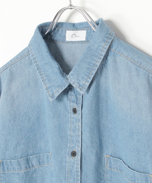 【 notch. by KR 】カットオフデニムシャツ notch.｜【 notch. by KR 】カットオフデニムシャツ | Rakuten