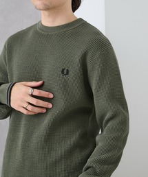 FRED PERRY｜フレッドペリーのニット/セーター（グリーン・カーキ/緑色