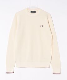 FRED PERRY（フレッドペリー）の「【FRED PERRY】WAFFLE STITCH JUMPER フレッドペリー ワッフルコットンニット ワンポイントロゴ刺繍 K6507（ニット/セーター）」
