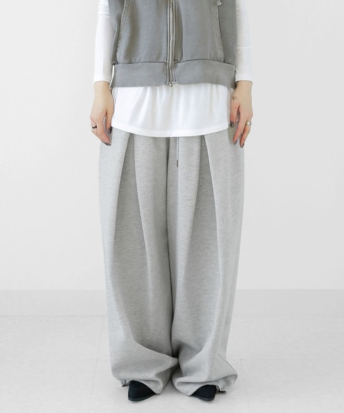 minsobi ミンソビ　スウェットサルエルパンツ　ブラック スウェットサルエルパンツ（スウェットパンツ）｜minsobi