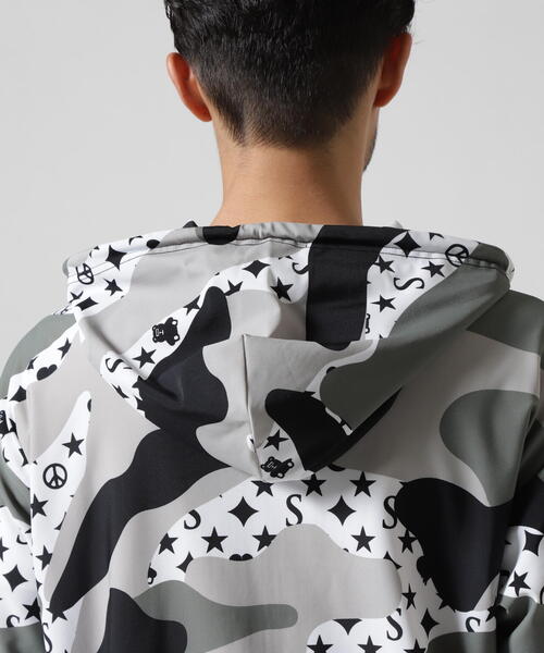 STUD MUFFIN（スタッドマフィン）の「STUD MUFFIN/スタッドマフィン/ストレッチナイロン スターグラムカモフラージュWジップアップラッシュパーカー（パーカー・メンズ・その他2・4/2/3）」の16枚目の写真