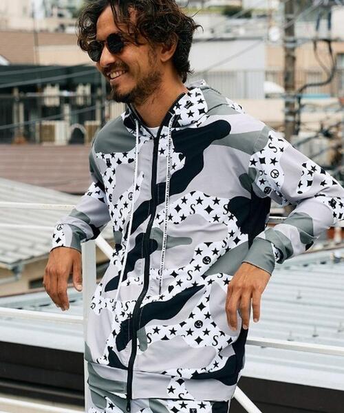 STUD MUFFIN（スタッドマフィン）の「STUD MUFFIN/スタッドマフィン/ストレッチナイロン スターグラムカモフラージュWジップアップラッシュパーカー（パーカー・メンズ・その他2・4/2/3）」の15枚目の写真
