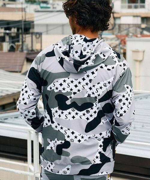 STUD MUFFIN（スタッドマフィン）の「STUD MUFFIN/スタッドマフィン/ストレッチナイロン スターグラムカモフラージュWジップアップラッシュパーカー（パーカー・メンズ・その他2・4/2/3）」の13枚目の写真