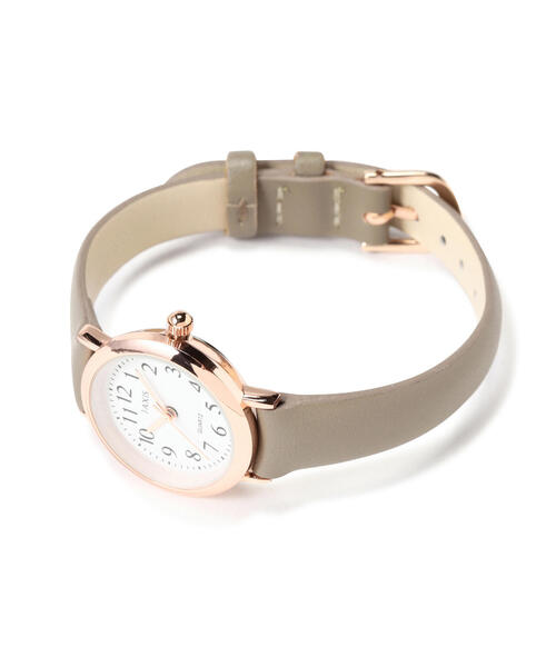 EDIT COLOGNE（エディットコロン）の「クオーツフェイクレザーウォッチ（アナログ腕時計・レディース・ブラウン/ベージュ・ﾌﾘ-）」の5枚目の写真