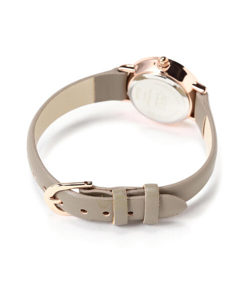 EDIT COLOGNE（エディットコロン）の「クオーツフェイクレザーウォッチ（アナログ腕時計・レディース・ブラウン/ベージュ・ﾌﾘ-）」の6枚目の写真