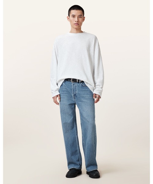 ALLSAINTS(オールセインツ)の「FOSTER LONG SLEEVE T-SHIRT | FOSTER 長袖 Tシャツ(Tシャツ/カットソー・メンズ・ホワイト・S/M/L/XS)」の2枚目の写真