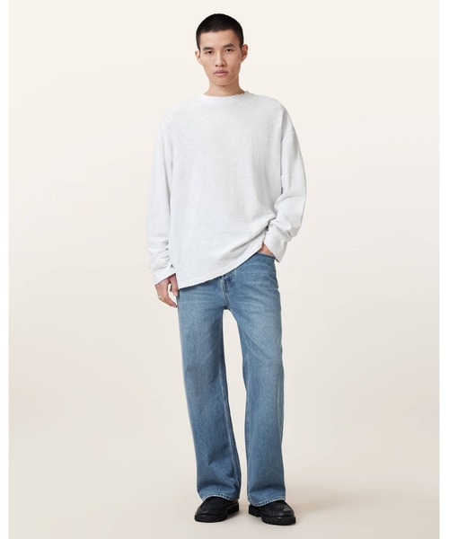 ALLSAINTS(オールセインツ)の「FOSTER LONG SLEEVE T-SHIRT | FOSTER 長袖 Tシャツ(Tシャツ/カットソー・メンズ・ホワイト・S/M/L/XS)」の6枚目の写真