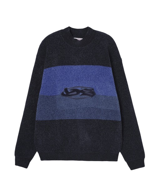styles(スタイルス)の「YARDSALE MOCKNECK KNIT Tri Chenille(ニット/セーター・メンズ・ブラック/ネイビー・L)」の2枚目の写真