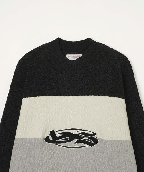 styles(スタイルス)の「YARDSALE MOCKNECK KNIT Tri Chenille(ニット/セーター・メンズ・ブラック/ネイビー・L)」の4枚目の写真