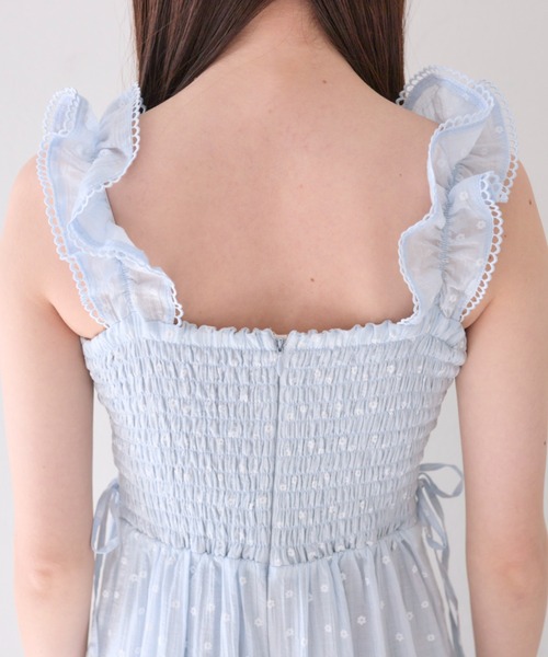 olive de olive サイドレースアップワンピース　ギンガムチェック olive de olive サイドレースアップワンピース ギンガムチェック