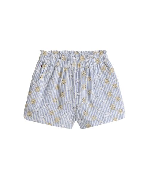 TOMMY HILFIGER(トミーヒルフィガー)の「GIRLS ブローダリーアングレーズショートパンツ(その他パンツ・キッズ・ブルー・130cm/140cm/150cm/160cm)」の2枚目の写真