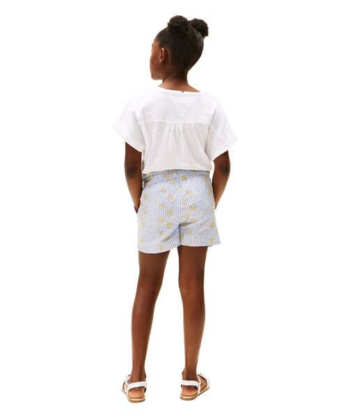 TOMMY HILFIGER(トミーヒルフィガー)の「GIRLS ブローダリーアングレーズショートパンツ(その他パンツ・キッズ・ブルー・130cm/140cm/150cm/160cm)」の3枚目の写真