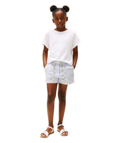 TOMMY HILFIGER(トミーヒルフィガー)の「GIRLS ブローダリーアングレーズショートパンツ(その他パンツ・キッズ・ブルー・130cm/140cm/150cm/160cm)」の5枚目の写真