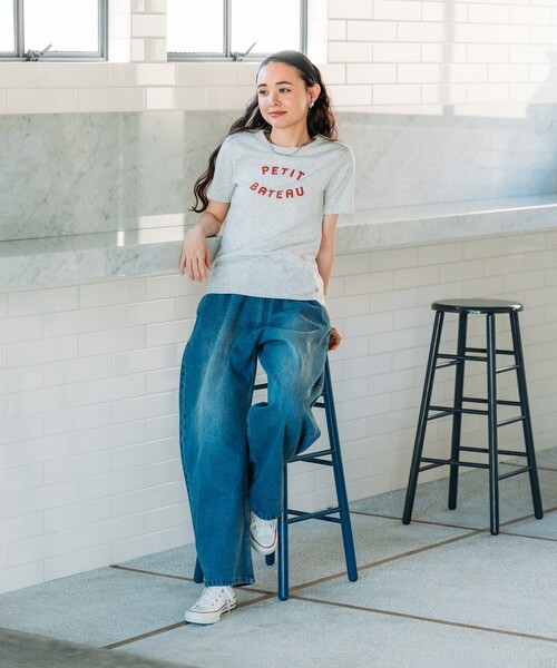 セール】PETIT BATEAU × FREAK'S STORE/プチバトー 別注 LOGO T