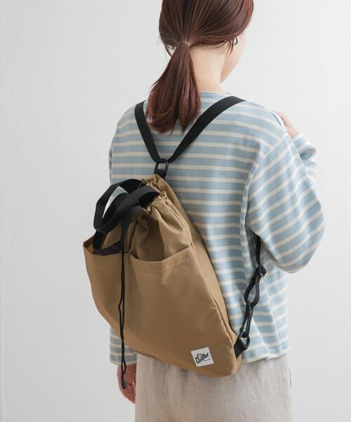 Drifter（ドリフター）の「『別注』DRIFTER×DOORS　ナップサック（バックパック/リュック・レディース・ベージュ/アニマル/ブラック・ONE）」の6枚目の写真