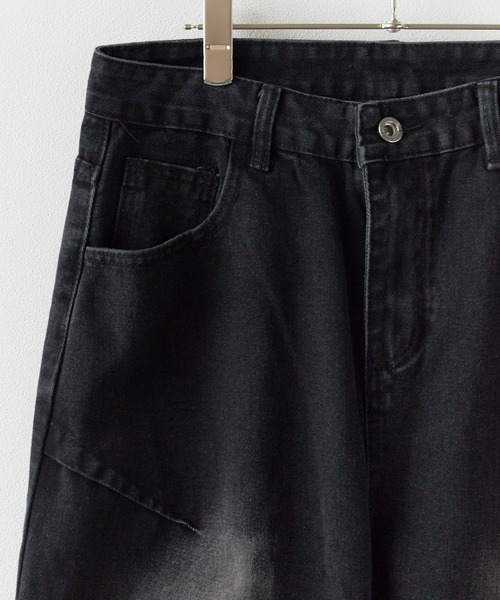 ROOPTOKYO(ループトウキョウ)の「Vintage-Like Wide Straight Denim Pants / ヴィンテージライク ワイドストレートデニムパンツ メンズ 夏物 夏服(デニムパンツ・メンズ・ブラック/ネイビー・M/L)」の16枚目の写真