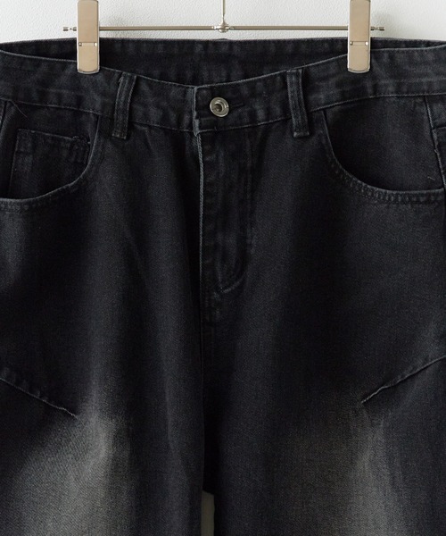 ROOPTOKYO(ループトウキョウ)の「Vintage-Like Wide Straight Denim Pants / ヴィンテージライク ワイドストレートデニムパンツ メンズ 夏物 夏服(デニムパンツ・メンズ・ブラック/ネイビー・M/L)」の15枚目の写真