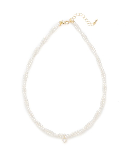 JILL by JILL STUART(ジルバイジルスチュアート)の「◇パールツイストネックレス(ネックレス・レディース・ホワイト・FREE)」の3枚目の写真