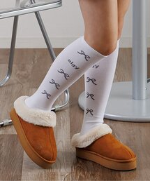 algy | りぼんロゴガーリーハイソックス(ソックス/靴下)