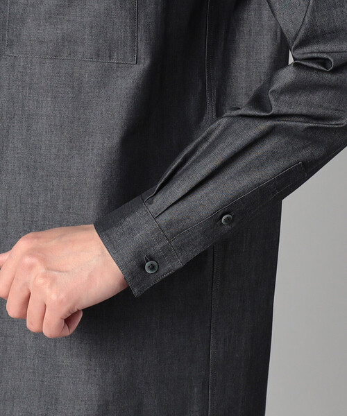 COMME CA MEN(コムサメン)の「デニムライクコットンツイル レギュラーカラーシャツ(シャツ/ブラウス・メンズ・ブラック/ネイビー・M/S/L)」の18枚目の写真